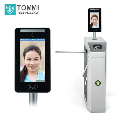 China Tommi 7 Inch Security Entrance Face Camera Recogtile Access Control System Time Attendance Device for sale