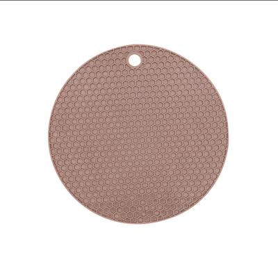 China Silicone Tableware Insulation Mat Coaster Cup Hexagon Mats Viable Protection Heat-Insulated Home Office Decor for sale