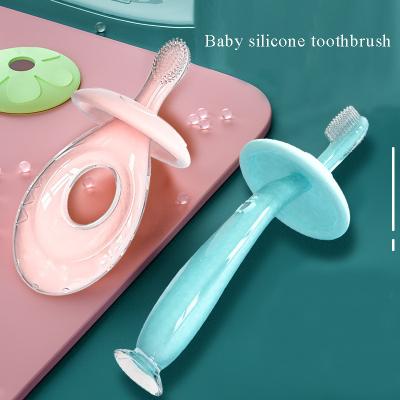 China Reusing Baby Soft Toothbrush Training Silicone Toothbrush Tool Baby Kid Child Toothbrush Tool Baby Dental Oral Items for sale