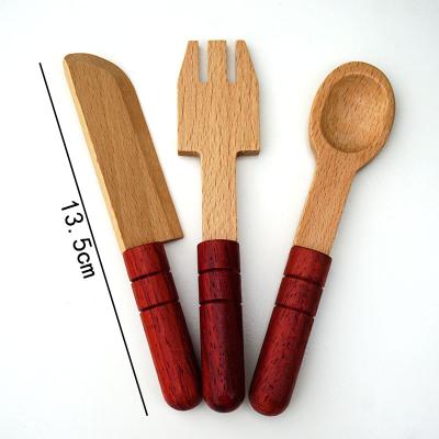 China NEW Europe Wooden Kitchen Toy 3D Wooden Toys For Children Intelligence Kids Kitchen Set Toy for sale