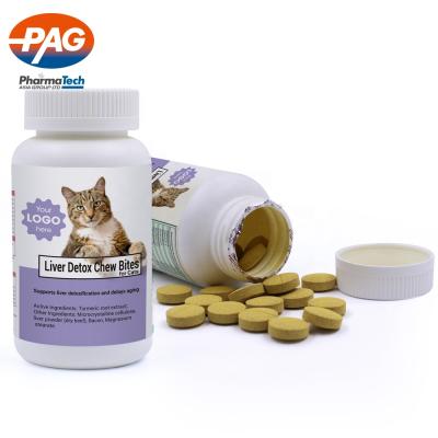 China Sustainable Pet Supplements Brand Label Custom Herbal Liver Care Health & Care Chews Tablets For Cats for sale