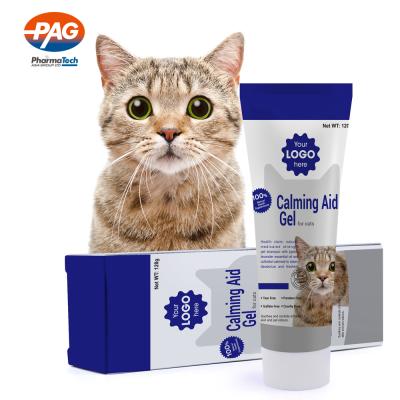 China OEM Brand Viable Custom Label Pet Soothing Aid Gel Keep Calm For Cat Food Nutrition Analysis for sale