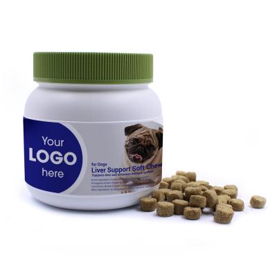 China OEM Sustainable Private Label Pet Supplement Liver Support Soft Chews For Superior Dog Care for sale