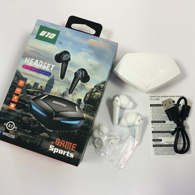 China New In-ear Sports Gaming Earbuds LED Light Headphones Noise Cancel Stereo Earphone for sale