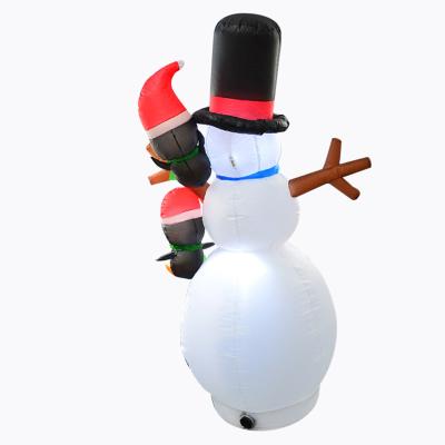 China 2021 Inflatable Snowman Penguin Factory Direct Supply 2.1m Model For Christmas Yard Decorations Customized for sale