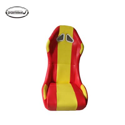 China Customized Ergonomically Designed Racing Seat Colored Fiberglass Orange Racing Game For PC Logitech G27 for sale