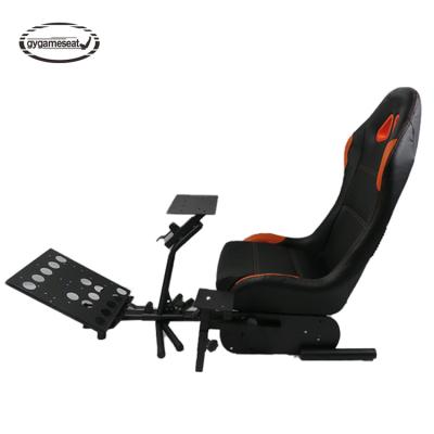 China Ergonomically Designed Racing PS4 Xbox Simulator Cockpit Gaming Chair With Steering Wheel Support Pedal Shift Button Stand for sale