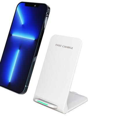 China Cell Phone Fast Chargers With Stand 15W Phone Charging Stations Qi Mobile Phone Charger Stand Foldable Wireless Fast Chargers With Stand for sale