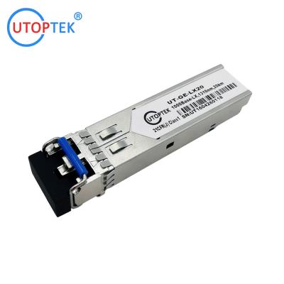 China STM1 sfp module 155M spf singlemode LC 20km 1310nm sfp transceiver compatible cisco,huawei,hp,aruba,mikrotik,juniper for sale