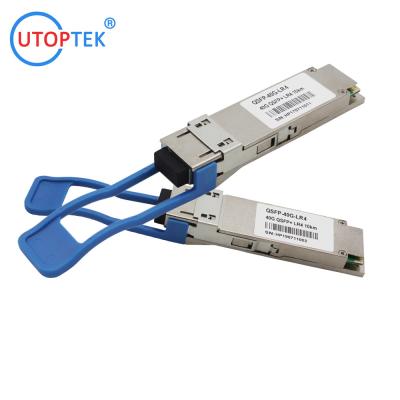 China Cisco QSFP-40G-LR4 Compatible 40GBASE-LR4 QSFP+ 1310nm 10km DOM Duplex LC SMF Optical Transceiver Module for sale