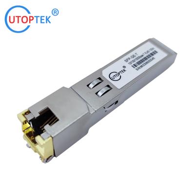 China 10/100M RJ45 Copper 100M SFP Transceiver Module cisco Huawei juniper Nokia ZTE Compatible for sale