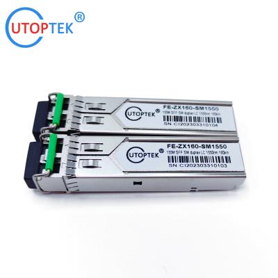 China Compatible Cisco Optical Module 155M 160km 1550nm SFP DDM Fiber Optical Transceiver Module for sale