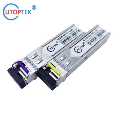 China 622M STM-4 SMF Bidi LC 160km 1490/1550nm SFP module optical Transceiver DDM for ZTE/Cisco/Huawei/HPE/Aruba/Mikrotik for sale