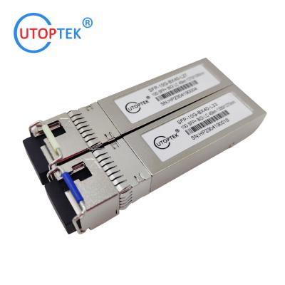 China 10G SFP+ SM Bidi LC 40km 1270/1330nm Fiber optical sfp transceiver module for cisco/huawei for sale