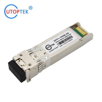 China 10G SFP+ SR MM Duplex LC 850nm 300meter DDM fiber optical network sfp 10G MM module price for sale