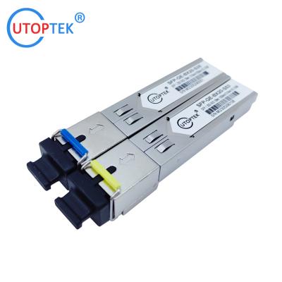 China 1.25G SFP SM BiDi SC 3km 1310/1550nm optical sfp transceiver module compatible cisco/huawei/Zyxel for sale