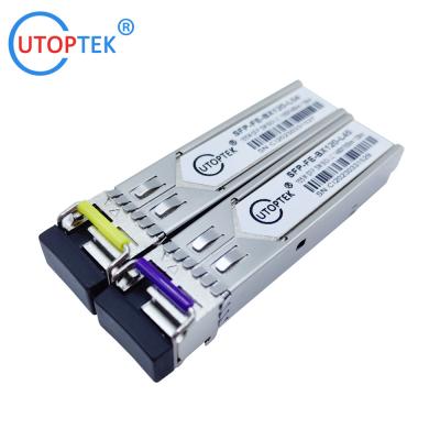 China 155M SFP SMF Bidi LC 120km 1490/1550nm optical fiber sfp transceiver module for cisco/huawei/ZTE/Viettle for sale