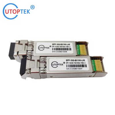 China 10g Bidi LC 100km SFP+ Transceiver Module 1490/1550nm for Cisco/Huawei/Alcatel/Juniper/Mikrotik for sale