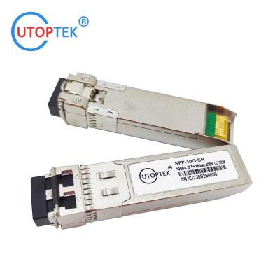 China SFP-10G-SR optical Transceiver 10G SFP+ SR MM LC 850nm 300m compatible with Cisco/Huawei/HPE/Aruba/Juniper/Mikrotik for sale