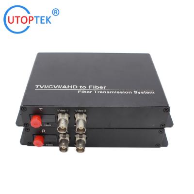 China 2ch 1080P BNC video, NO data, Fiber FC/SC/ST 20km, HD-CVI/AHD/TVI 1080P Coaxial Video over Fiber Converter for sale