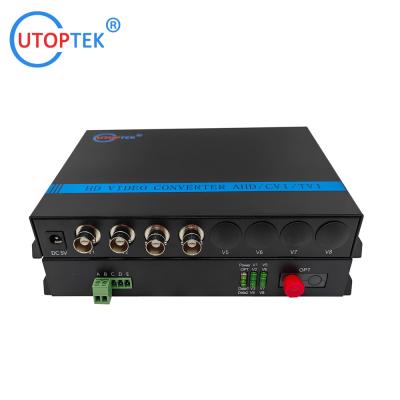 China 4ch 1080P BNC video, with Rs485 data, Fiber FC/SC/ST 20km, HD-CVI/AHD/TVI 1080P Coaxial Video over Fiber Converter for sale