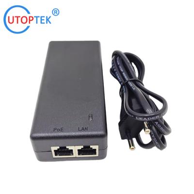 China 10/100/1000/2500Mbps 30W Gigabit Standard POE Injector ieee802.3af/at PoE data & power:100meters for Cameras wireless AP for sale