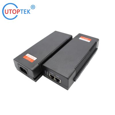 China Passive POE Injector 10/100Mbps 48V/30W, PoE Pin:4,5+/7,8- 100meters for Cameras wireless AP for sale