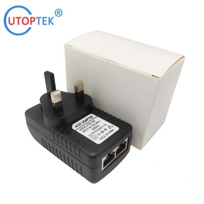 China High Quality 24V/1A AC/DC POE Power adapter US/EU/UK/AU available power for CCTV IP Camera/Wireless APs for sale