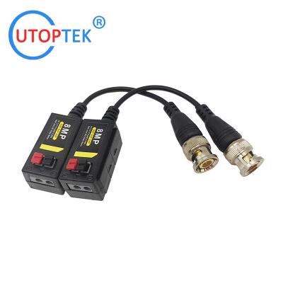 China 720P/960P/1080P/2MP/3MP/5MP/8MP Video Balun Passive Coaxial BNC to RJ45 video Balun for sale