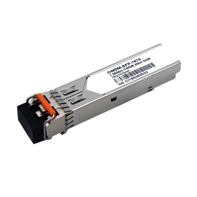 China 1.25G CWDM SFP 20km-160km 1470nm~1610nm fiber optical transceiver module best price for sale