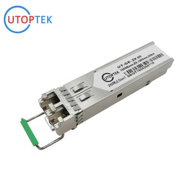 China 622M (STM-4) SFP optical Transceiver SMF Duplex LC 60km 1550nm DDM for Cisco/Huawei/Mikrotik/Aruba for sale