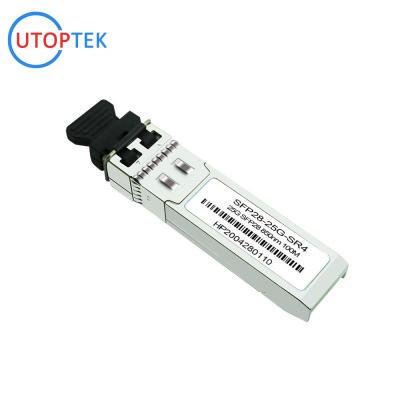 China 25G SFP28 SR multimode 850nm 100m VCSEL Optical Transceiver for Cisco/Huawei/HPE/Aruba/Mikrotik for sale