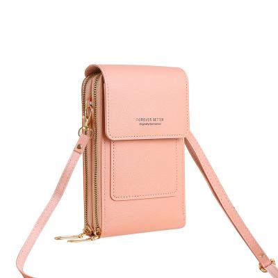 China Touch Screen Women Bags PU Wallets Soft Leather Cell Phone Purse Cross - Body Shoulder Bag For Female Cheap Women's Bags for sale