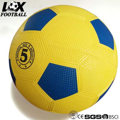 China Customized Indoor or Outdoor Logo Rubber Official Size Particle Outdoor Soccer Ball For Sale for sale