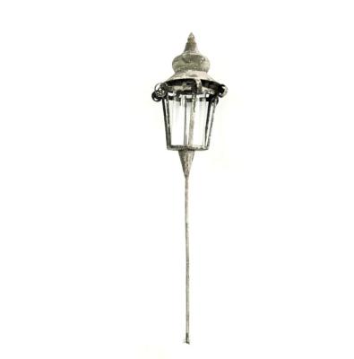 China Home and Garden Decoration Outdoor Garden Standing Tealight Candle Holder with Stake for sale