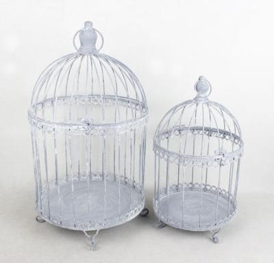 China Wholesale French Country Garden Chic Metal Country Style Vintage Decorative Birdcage for Planting, Wedding for sale