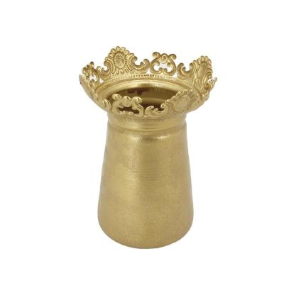 China CLASSIC metal European style light luxury decorative vase for home decoration for sale