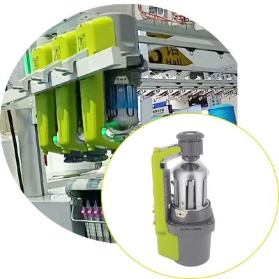 China Use Flat Positive Sock Machine Good Quality Knitting Machine Electronic Storage Yarn Feeder for sale