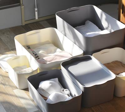 China L Stocked - Stackable Plastic Dustproof Storage Box With Lid Storage Boxes And Bins for sale