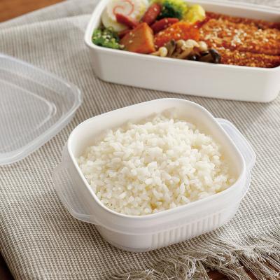 China High Quality Microwavable Microwavable Rice Insurance 400ml Freezing And Refrigerating Cool-storing Box With Plastic Steaming Tray Crisper for sale