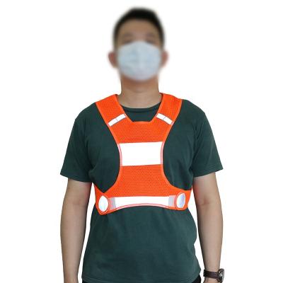 China Lightweight High Visibility Vest Running Gear Ultralight And Comfortable Fabric For Safety Vests With 3 Size Adjustable Sizes Or Customized Size for sale