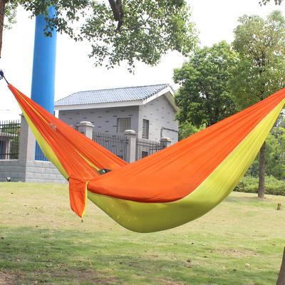 China Lightweight Portable Adult Travel Hammock Camping Riser Accessories Swing Garden Hammock Men Women Durable Nylon Indoor Hammock for sale