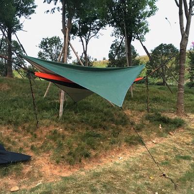 China Trigon/V-Type Ground Nail Backpacking Waterproof Tarp Camping Rain Fly Tent Moving Tarp Raising Multifunctional Portable Beach Tents Shelters Sun for sale