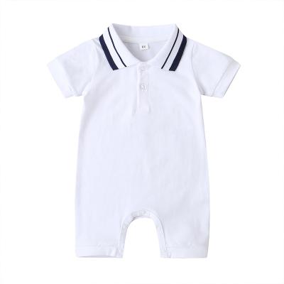 China Lyc-2483 Cotton Baby Summer Romper Infant Boys Bows Gentlemen's Overalls Toddler Cotton Summer Clothes for sale