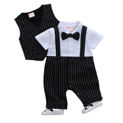 China UK Cotton China Manufacturer Wholesale Bow Tie Baby Romper Baby Vest Baby Clothes Romper for sale