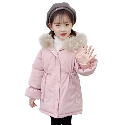 China Wholesale lyc-1258 2021 fur collar kids trench coat winter jacket coat kids breathable for sale