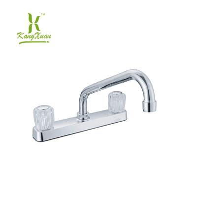 China Factory Contemporary Two Handle Long Neck Kitchen Faucet for sale