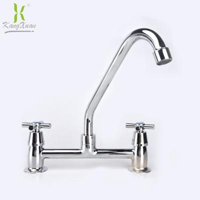 China Electric Faucets Kitchen Sink Faucet 8inch, With Two Double Handle for sale