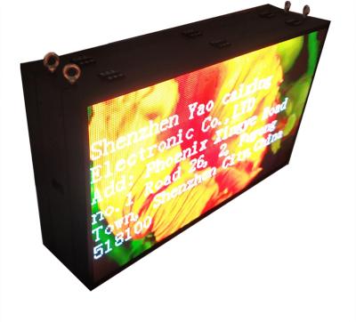 China Yao Caixing iron double side smd IP67 front exterior maintenance P6 waterproof cabinet led dot matrix display screen for sale