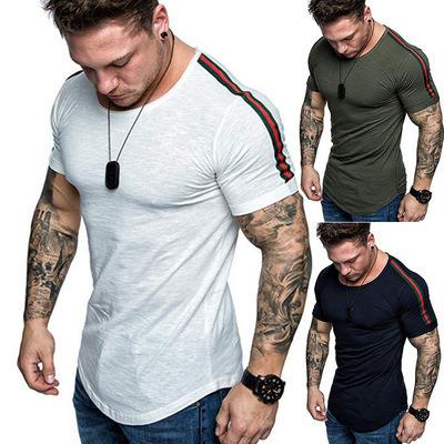 China New fashion QUICK DRY casual men's T-shirts and shirtmen round the neck cotton patch men's short sleeve T-shirt for sale